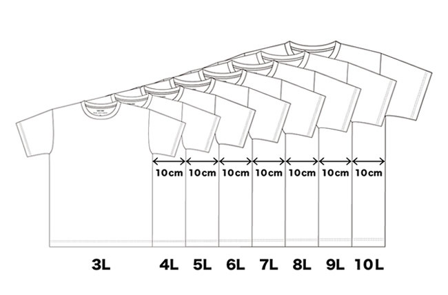 10Lサイズまで選べるメンズTシャツ(2)