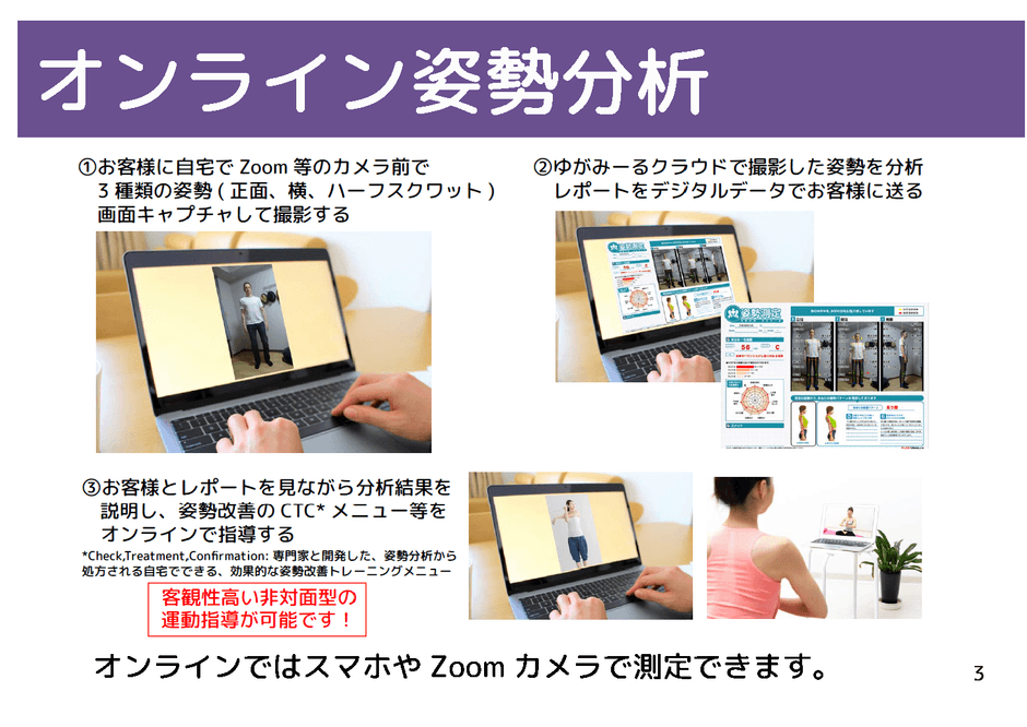 オンライン姿勢分析