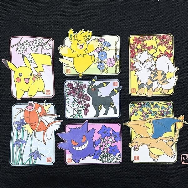 ポケモンの和柄バッグ