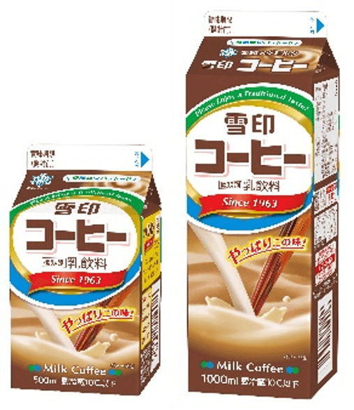 「雪印コーヒー」（500ml、1000ml）