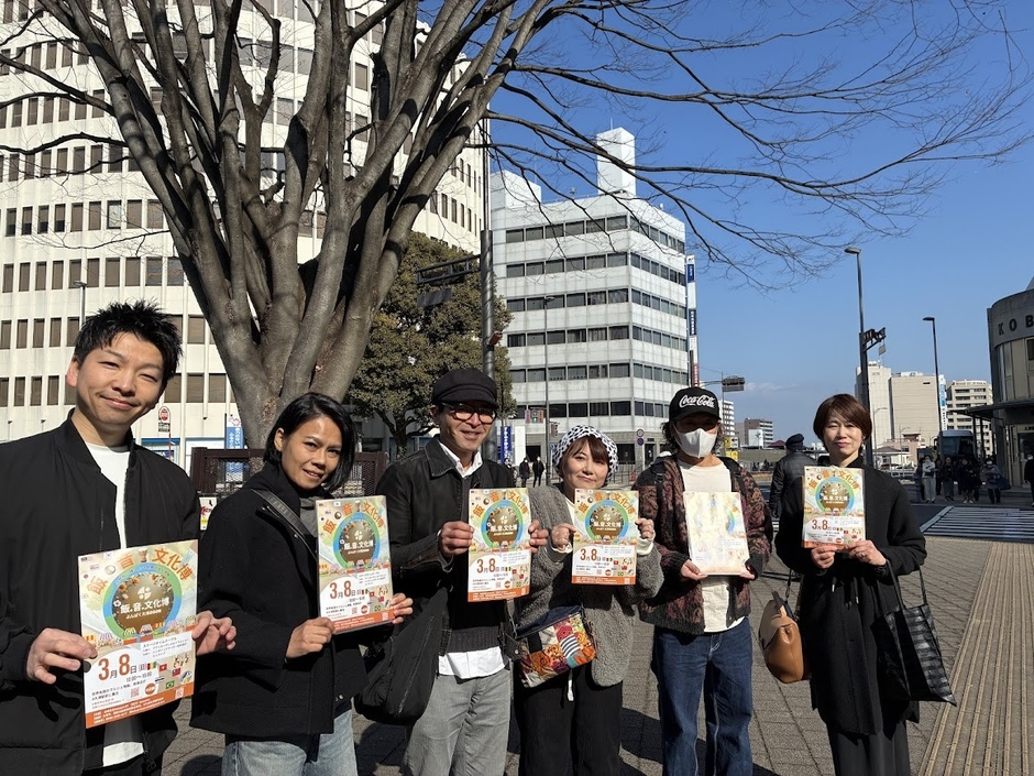 大津駅まで出展者、主催の打ち合わせ一コマ