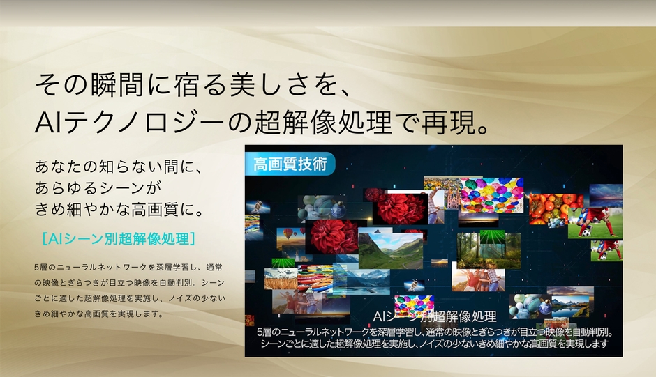 AIシーン別超解像処理