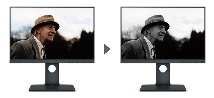 3段階のモノクロモード