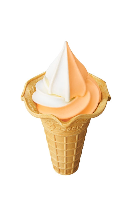 北海道らいでんメロンミックスソフト(コーン)