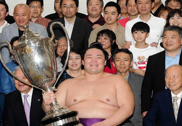 幕内初優勝を果たした朝乃山英樹関