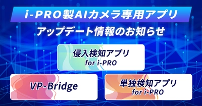 i-PRO社製AIカメラ向けアプリシリーズを大幅アップデート　 複数エリアの個別設定、検知部位の選択が可能になり、 現場のニーズに即した高度な監視を実現