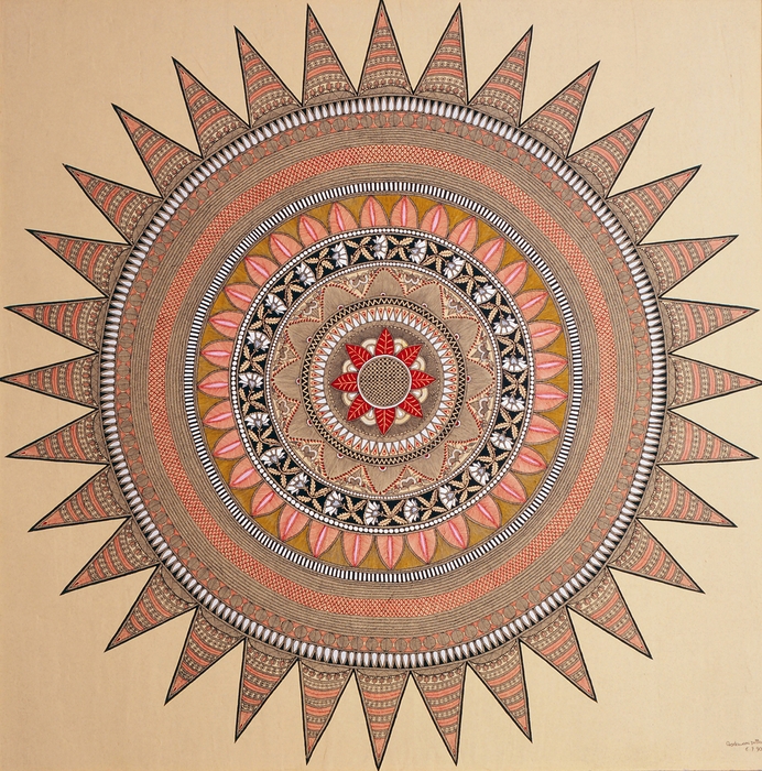 Photo.04 チャクラ(1990年 190×190cm) ゴーダーワリー・ダッタ