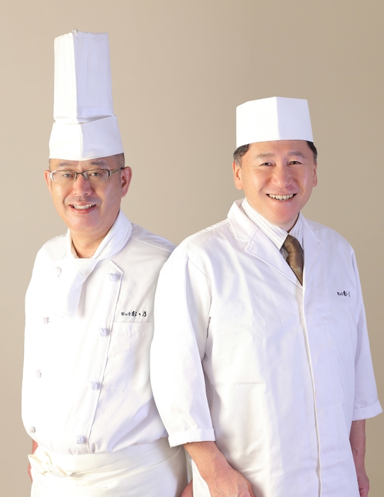 総料理長:田中とシェフ:五十嵐