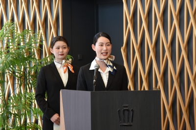 司会進行を務めた永野さん(右)と馬場さん