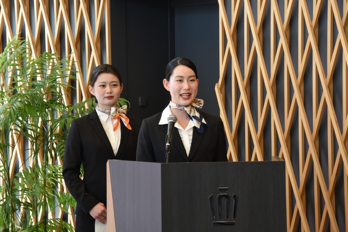 司会進行を務めた永野さん（右）と馬場さん