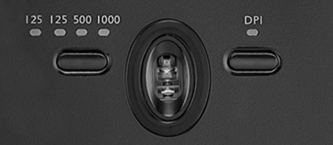 マウス背面(レポートレート＆DPI)