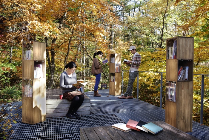 【星野エリア】紅葉図書館　人入り横