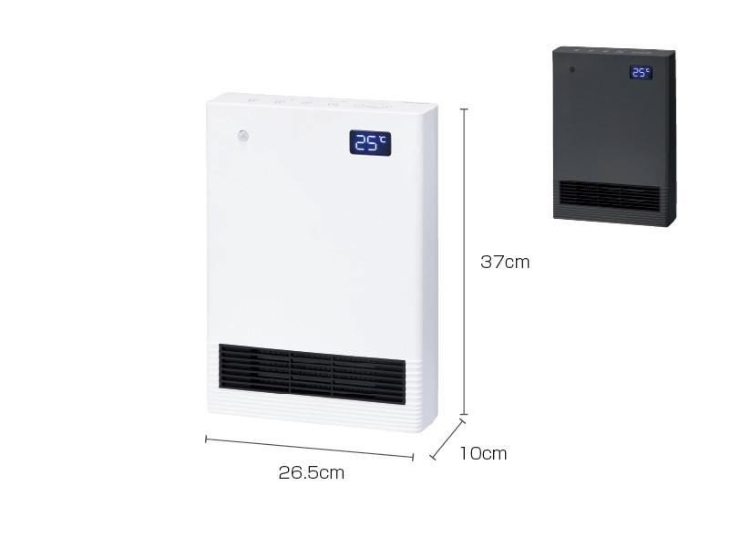ファンを取り外して洗えるセラミックヒーター