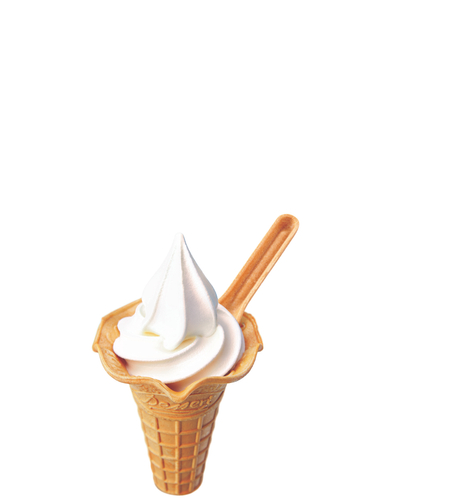 ソフトクリームバニラ 　コーン　イメージ画像