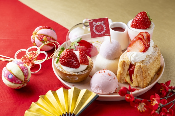 いちご尽くしのお正月スイーツプレート
