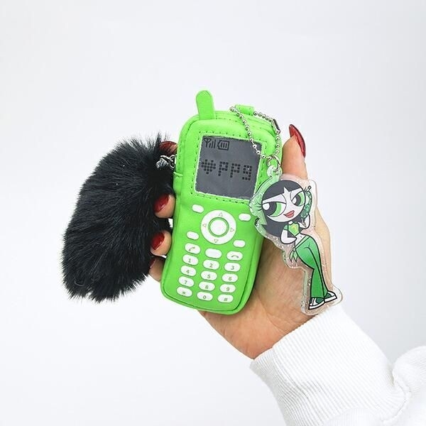 パワーパフガールズのケイタイモチーフポーチ