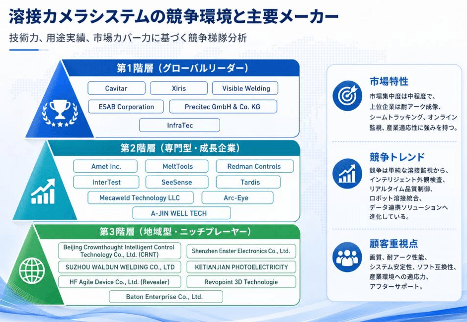 図：世界の溶接カメラシステム市場の競争環境と主要メーカー