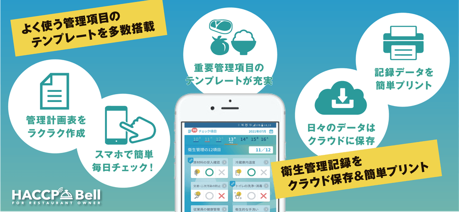 飲食店向けの機能が満載