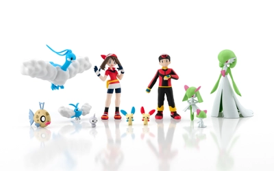 「ポケモンスケールワールド ホウエン地方」の2弾登場！ プラスル・マイナンなど1/20スケールのフィギュア全11種を収録