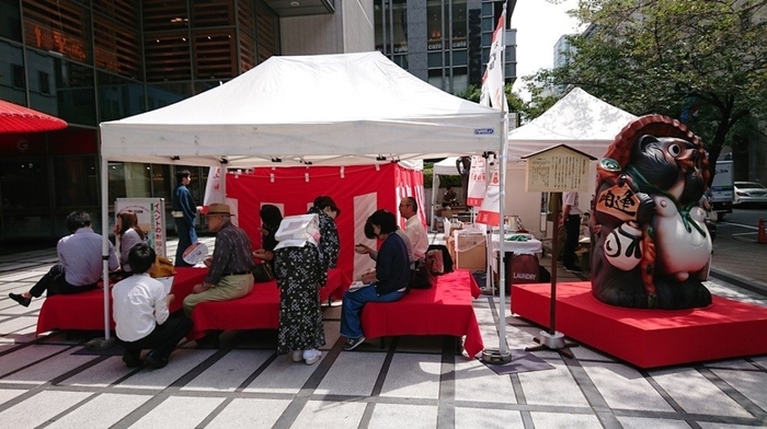 日本橋プラザでのプロモーション甲賀のお茶と和菓子の提供