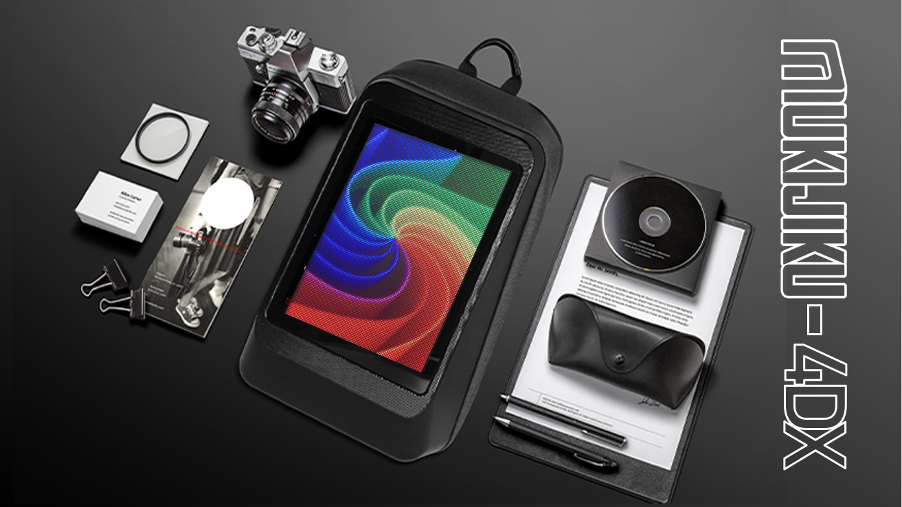 日本独占販売★高解像度＆高照度LEDパネル搭載バックパック「MUKIJIKU-4DX」CAMPFIREにてクラウドファンディング開始