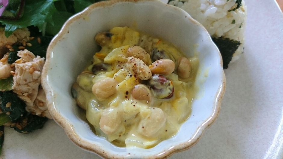 豆とサフランの洋風煮