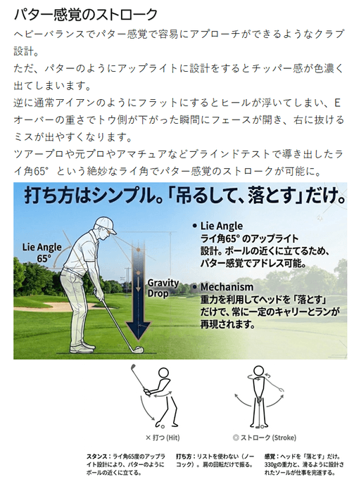 広田ゴルフ ステルス・チッパー C-SOLID ストロークイメージ