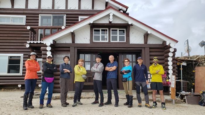 英語登山ガイド実習の様子(1)