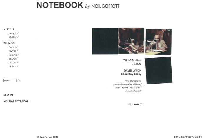 NOTEBOOK BY NEIL BARRETT 1