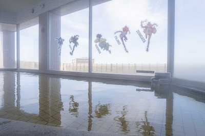 浴室ガラス面装飾2