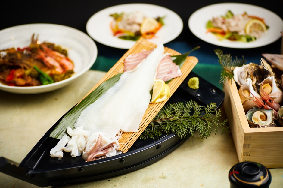 朝とれイカプラン・朝とれイカの姿造り