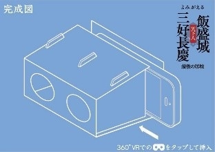 よみがえる飯盛城アプリ用 組立式VRゴーグル