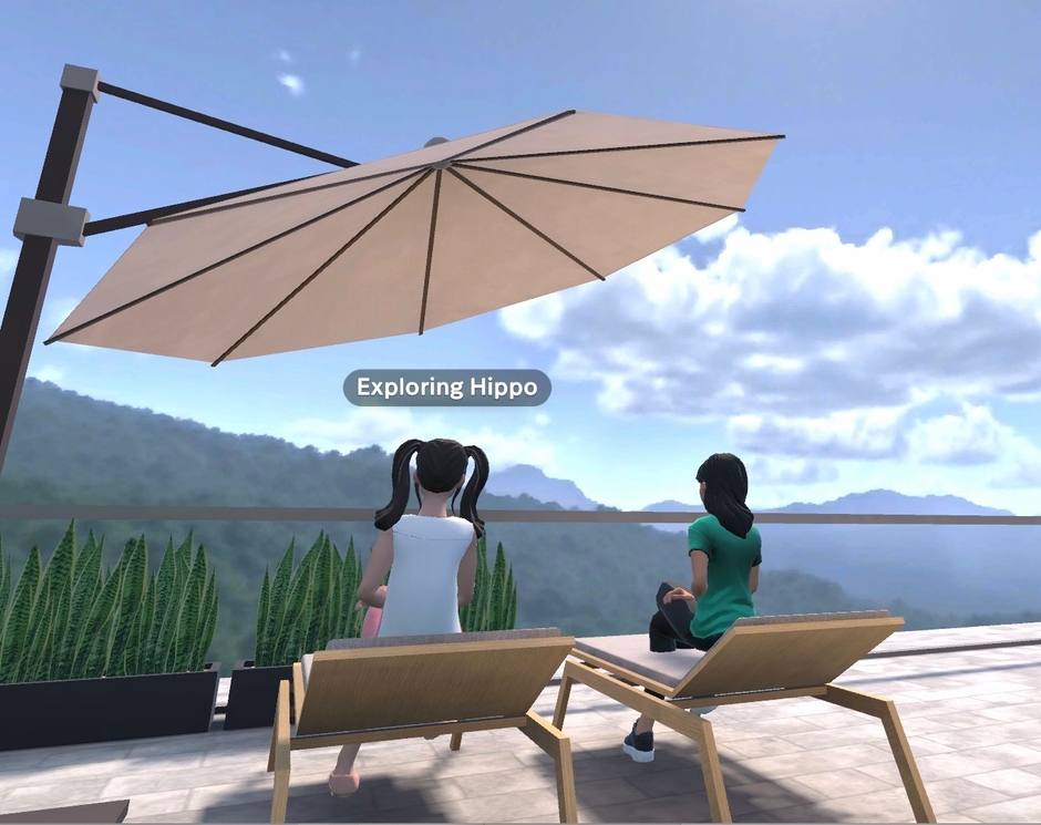 開放的な屋外テラスルーム