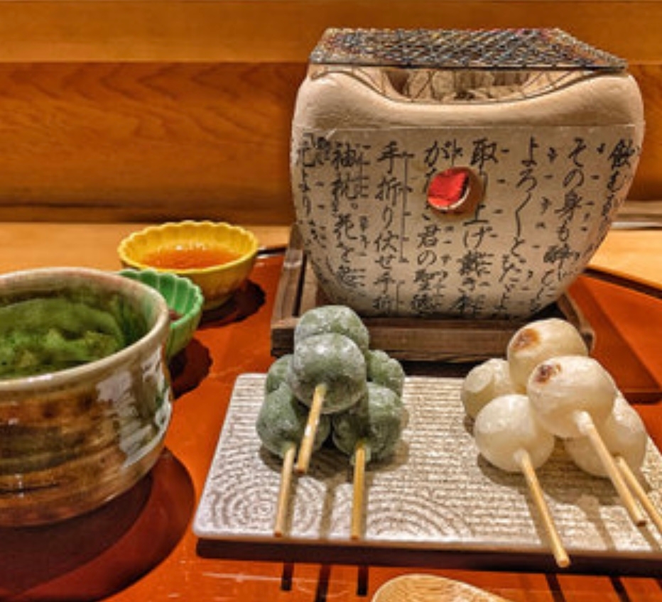 eXcafe名物の「ほくほく、お団子セット」