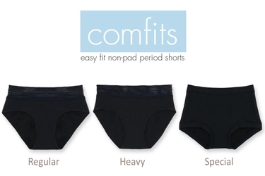 ナプキン不要の生理ショーツ「comfits(コンフィッツ)」 クラウドファンディングサイトCampfireにて予約開始