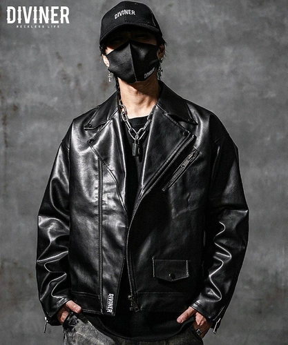 Synthetic Leather OverSize Double Rider's Jacket