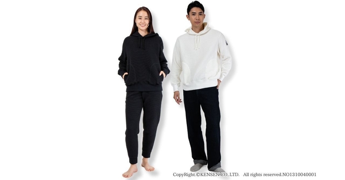 エベレスト 綿プルオーバーパーカー　着用イメージ(2)