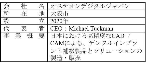 オステオンデジタルジャパン株式会社