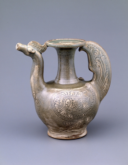 「青磁鳥形水注」タイ・スコータイ~アユタヤ朝(15世紀)