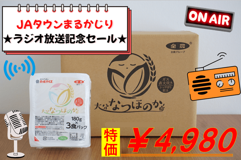 大分県産なつほのかパックご飯180g×24パック