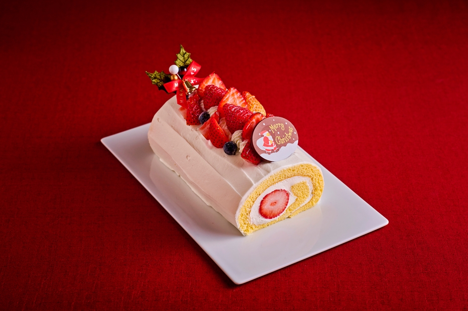 ▲ブッシュ・ド・ノエルホワイト 15cm