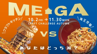 食欲の秋はみんなで“メガグルメ”に挑戦！淡路島西海岸「クラフトサーカス」 
秋イベント『CRAFT CHALLENGE AUTUMN』 
10月2日（金）より開催