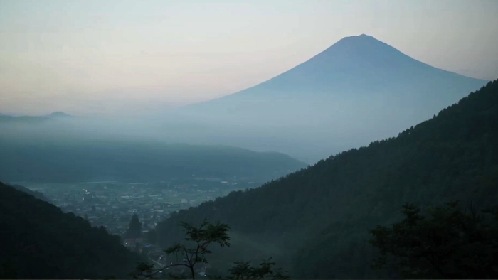 富士山の麓、富士河口湖町