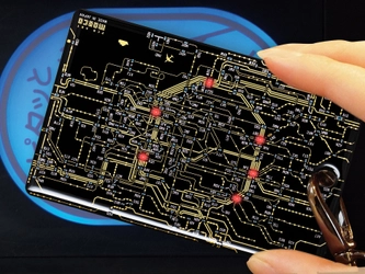 改札へのタッチで路線図のLEDが光るICカードケース　 新たなデザインを含めた全5種が6月21日(水)より登場！ ～東京、関西、京都、NY、パリ　デザイン～