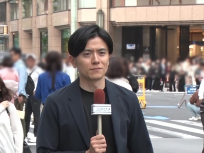 青木源太 街頭インタビューの様子(2)