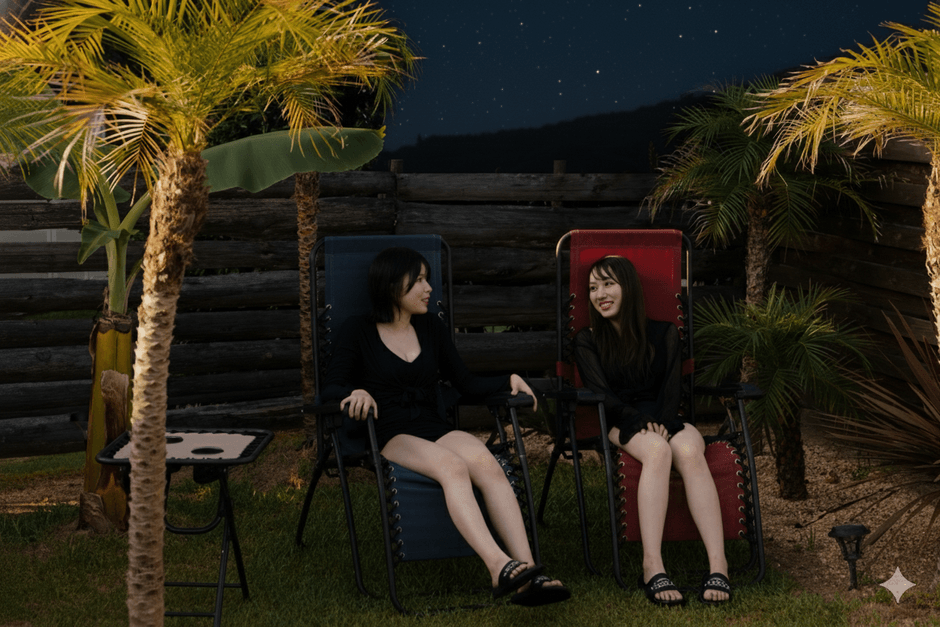 亜熱帯空間で外気浴