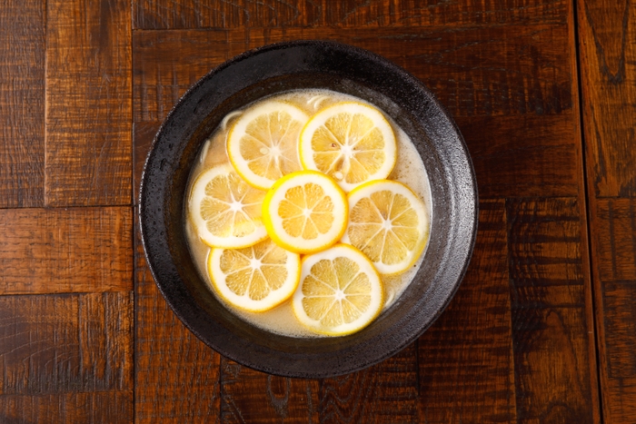 女性に人気の檸檬ラーメン