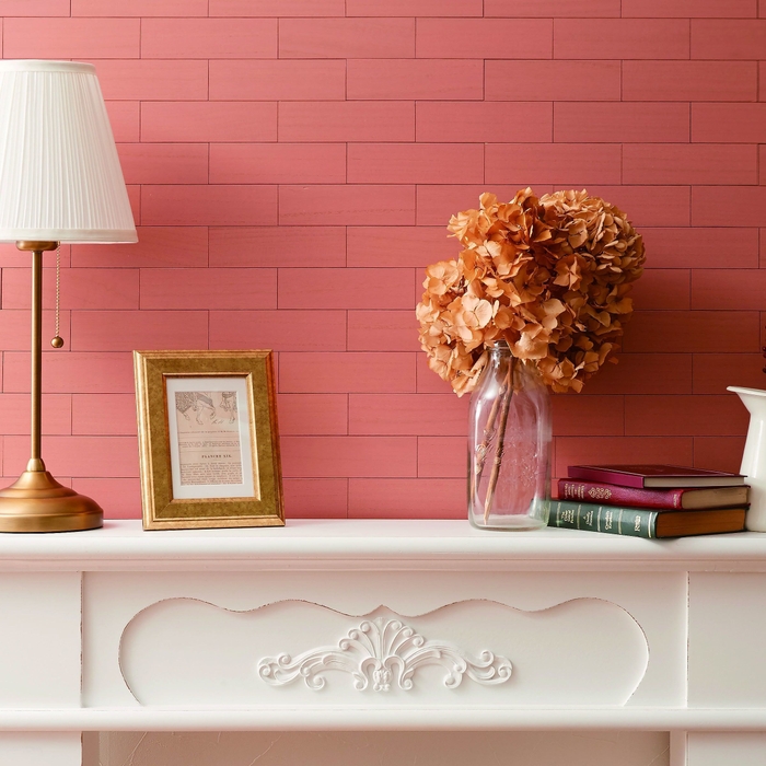 デコウッドタイル ピンク