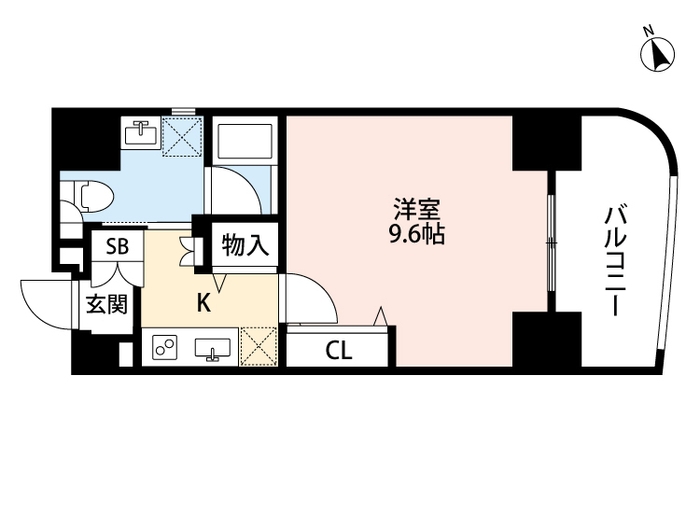 1Kタイプ間取り図