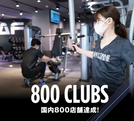 24時間営業のフィットネスジム「ANYTIME FITNESS」国内　800店舗達成